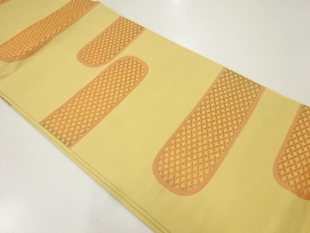 アンティーク　霞模様織出し袋帯（材料）